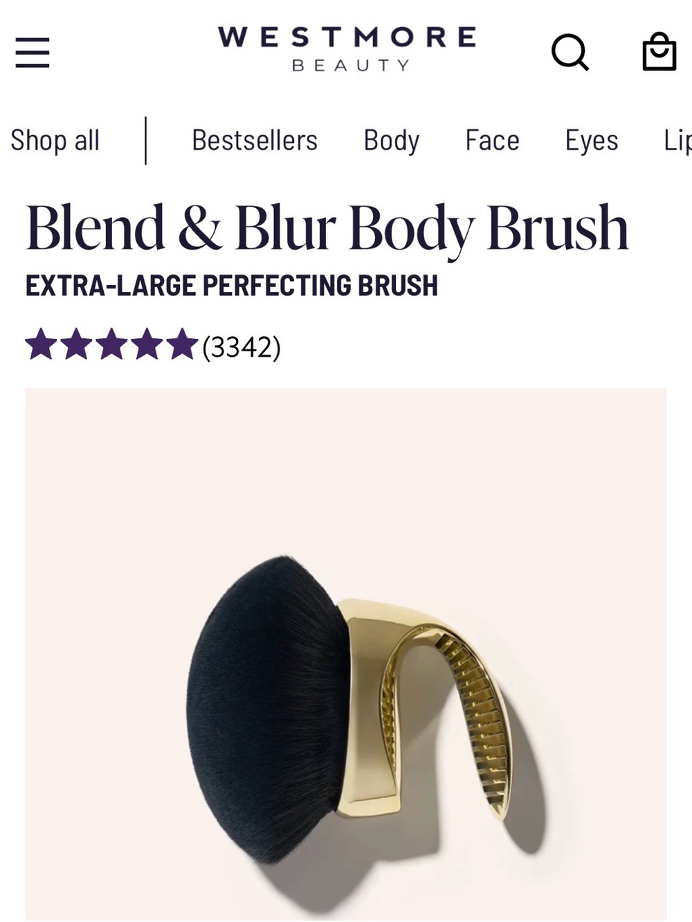 Westmore Beauty Blend & Blur Body Brush